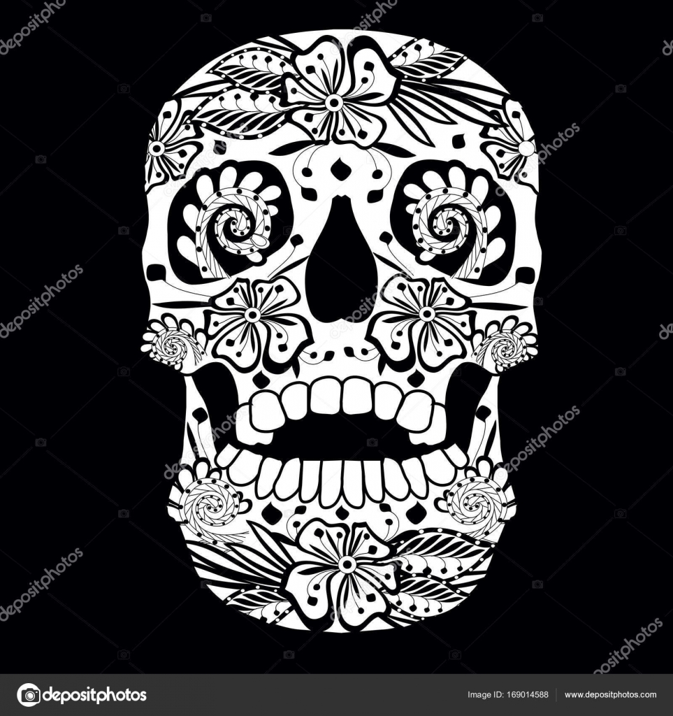 monochrome sketch of ornate