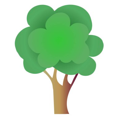 Hisse senedi vektör çizim vektör ağaç dekorasyon el için simge için amblem için çizilmiş