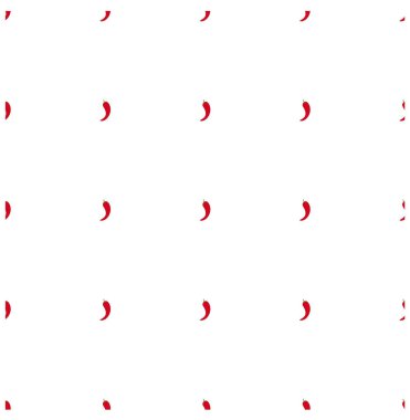 Sorunsuz arka plan düz tasarım kırmızı sıcak biber kağıt üzerinde beyaz hisse senedi vektör çizim