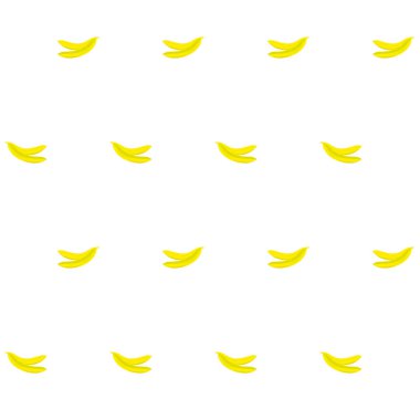 Sorunsuz arka plan düz tasarım sarı muz beyaz hisse senedi vektör çizim