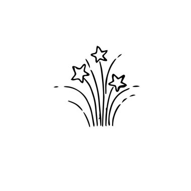 El çizimi mürekkebi selamla, kış tatili tasarımı unsuru siyah ana hatlı simge beyaz üzerine