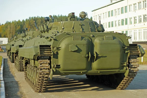 Big tank on the exhibition — Stock Photo, Image