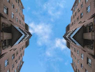 sabah yansıma soyut yok olan binalarda