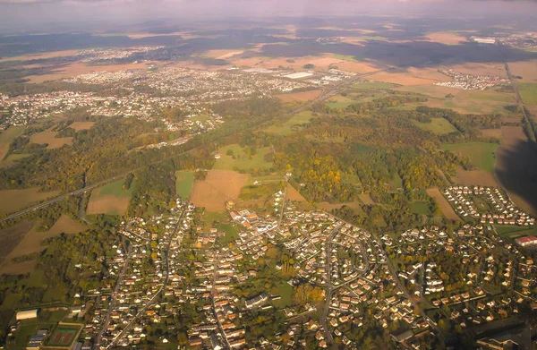 Aerial city view from above — Stock Photo, Image