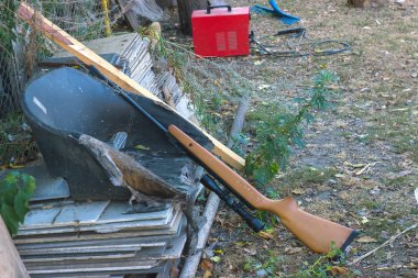 Teleskopik görme ile havalı tüfek