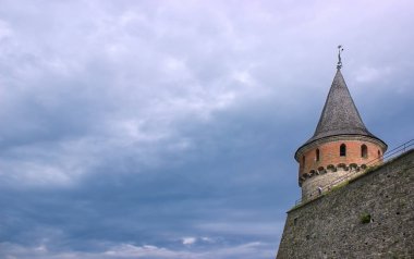 Kale günbatımında karmaşık