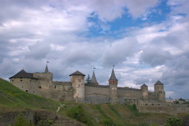 Kale günbatımında karmaşık