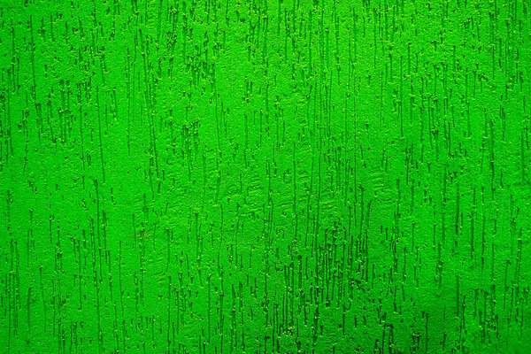 Durván vakolt, festett zöld gipszkarton fal — Stock Fotó