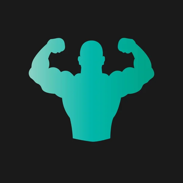 Bodybuilder, Fitness Model. Vectorillustratie. — Stockvector