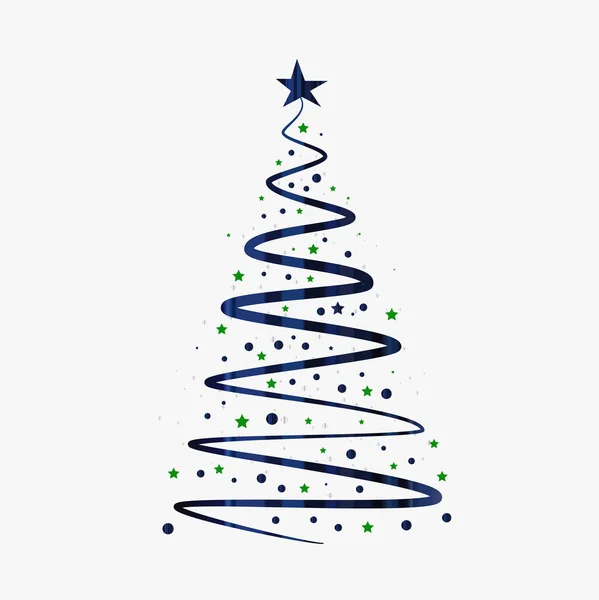 Noel ağacıyla Noel arkaplanı, vektör illüstrasyonu.