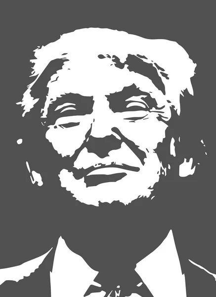 Donald Trump. Ilustracja wektorowa. — Wektor stockowy