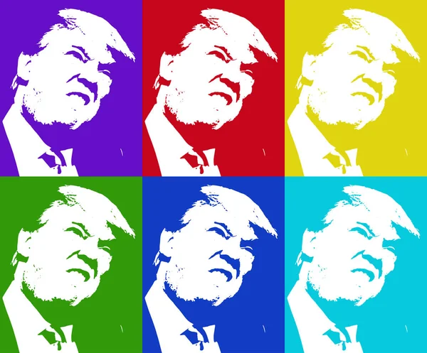 Donald l'emporte. Illustration vectorielle . — Image vectorielle