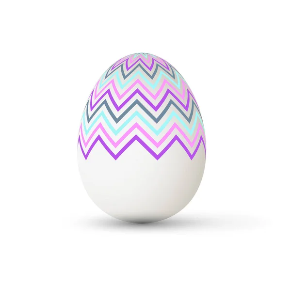 Huevo de Pascua con puntos. Ilustración vectorial . — Vector de stock