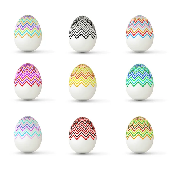 Easter Egg with points. Vector illustration. — Stock Vector