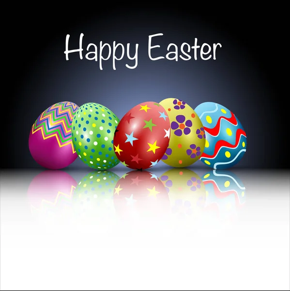 Paskalya yumurtası puanla. Vektör çizim.