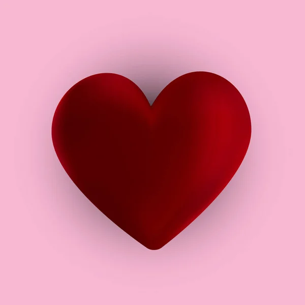 Um coração. Dia dos Namorados. Ilustração vetorial . —  Vetores de Stock
