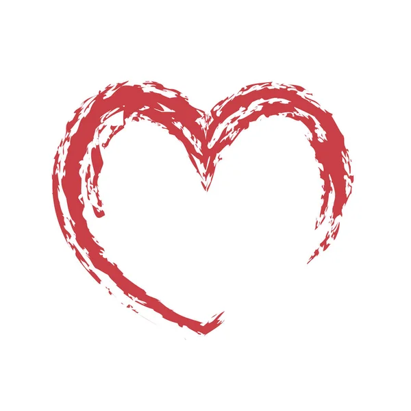 Um coração. Dia dos Namorados. Ilustração vetorial . —  Vetores de Stock