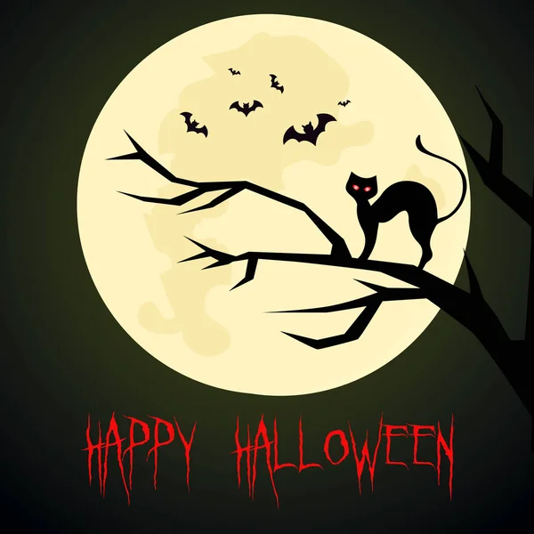 Contexte pour Halloween. Illustration vectorielle . — Image vectorielle