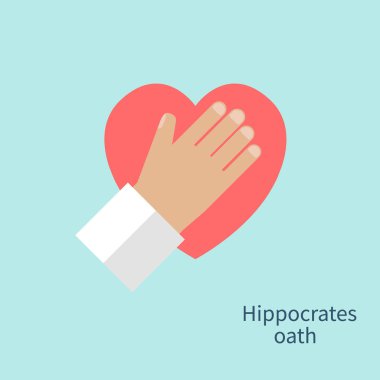 Hippocrates oath vector clipart