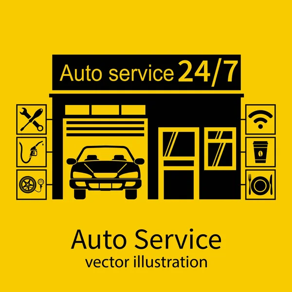 Concept car-service — Stockvector