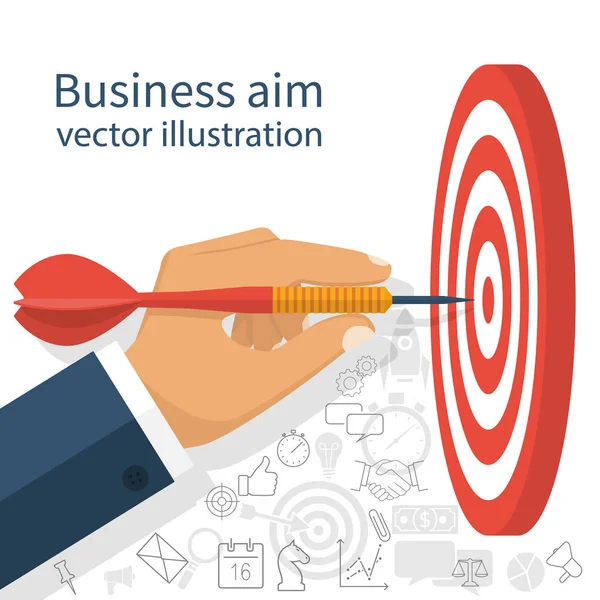 Concepto de logro empresarial — Vector de stock