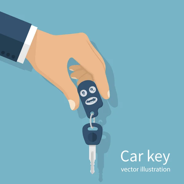 Muž drží klíče od auta — Stockový vektor
