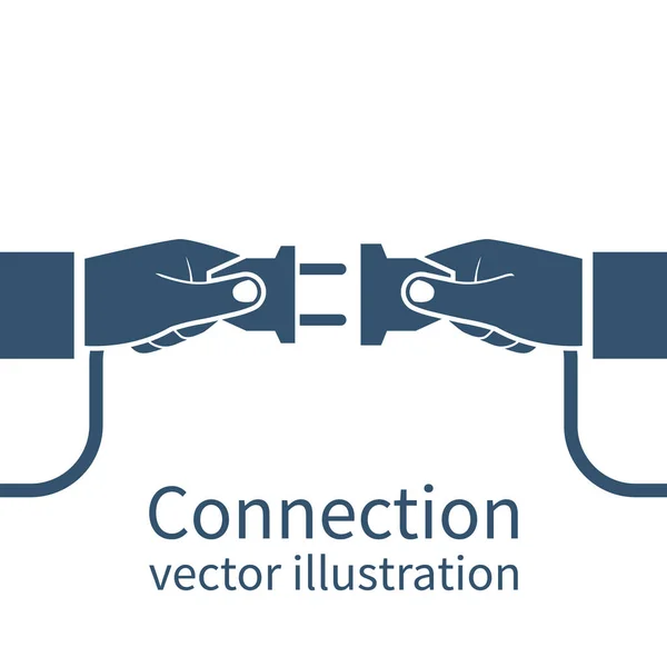 Concepto de conexión, icono — Vector de stock