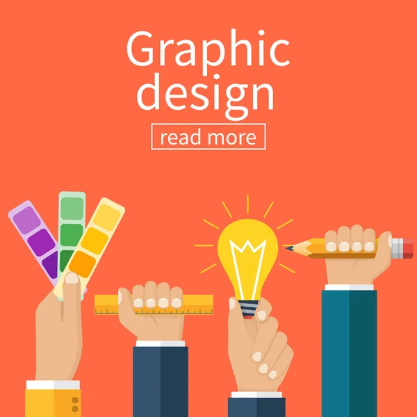 Graphic design concept. — Stock Vector