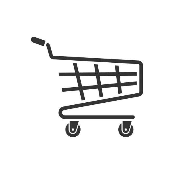 Shopping trolley-ikonen — Stock vektor
