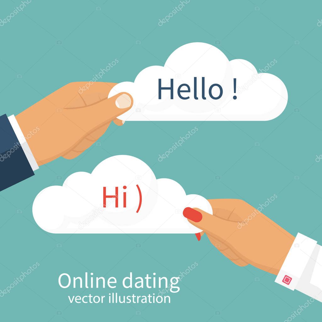 Dating chat vector
