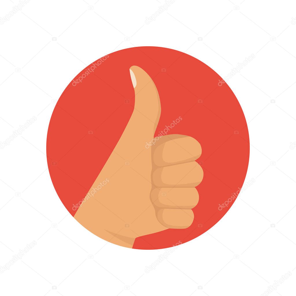 Thumbs up icon.