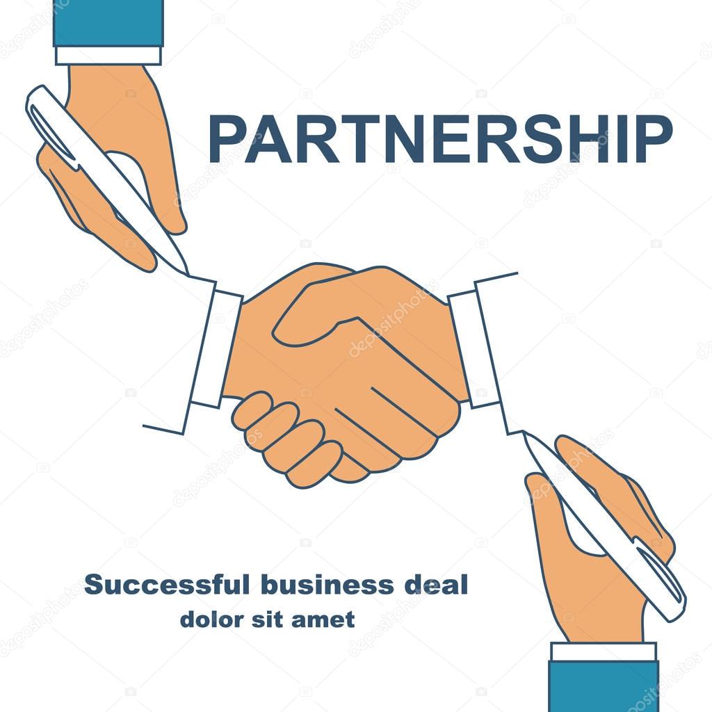 handshake as symbol of partnership