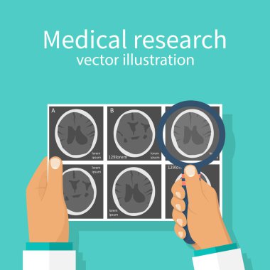 Medical research concept clipart