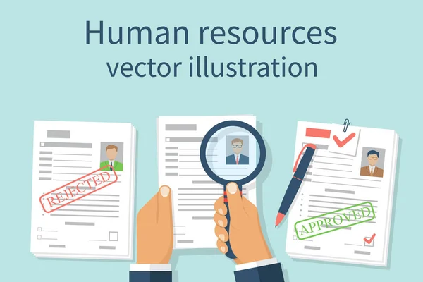 Concepto de Recursos Humanos — Vector de stock