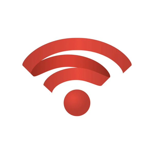 Wifi-Symbol drahtloses Netzwerk. — Stockvektor