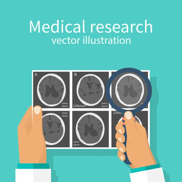 Concepto de investigación médica — Archivo Imágenes Vectoriales