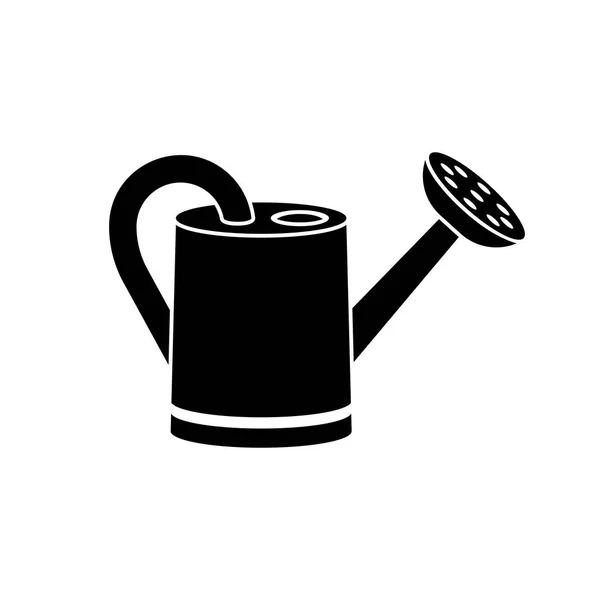 Канистра для полива, иконка черного силуэта — стоковый вектор