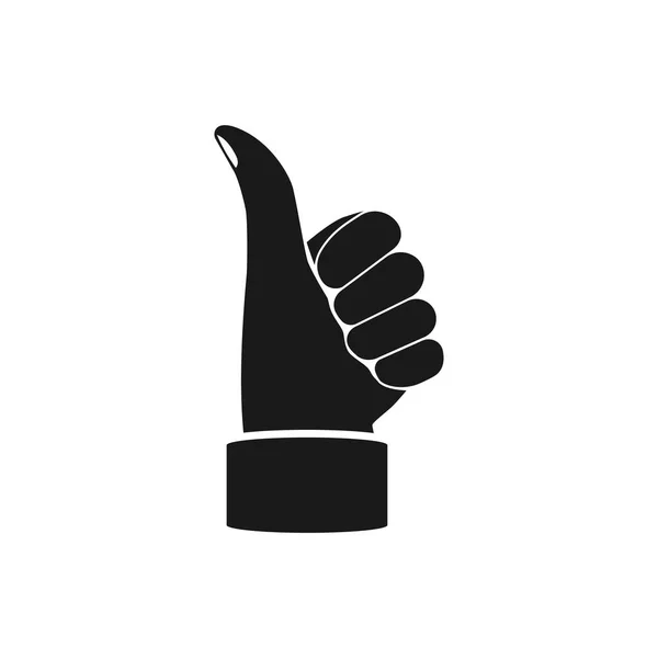 Thumbs up pictogram. — Stock Vector