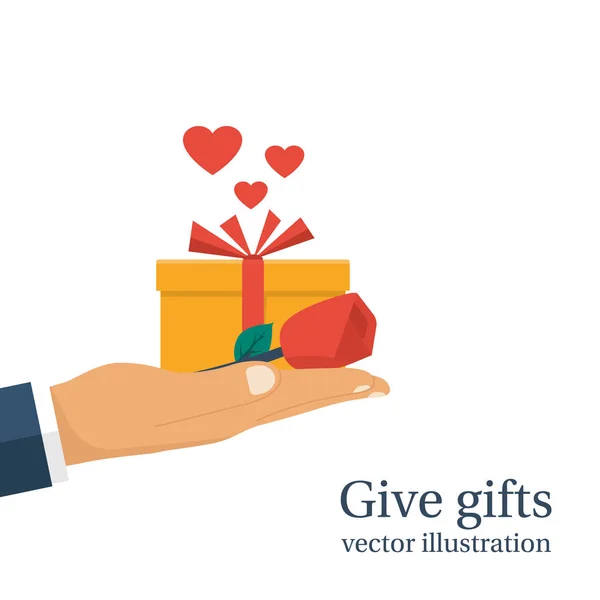 Give gifts vector — Stock Vector