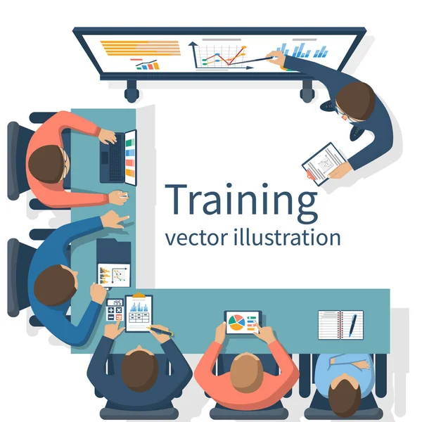 Business training concept — Stock Vector