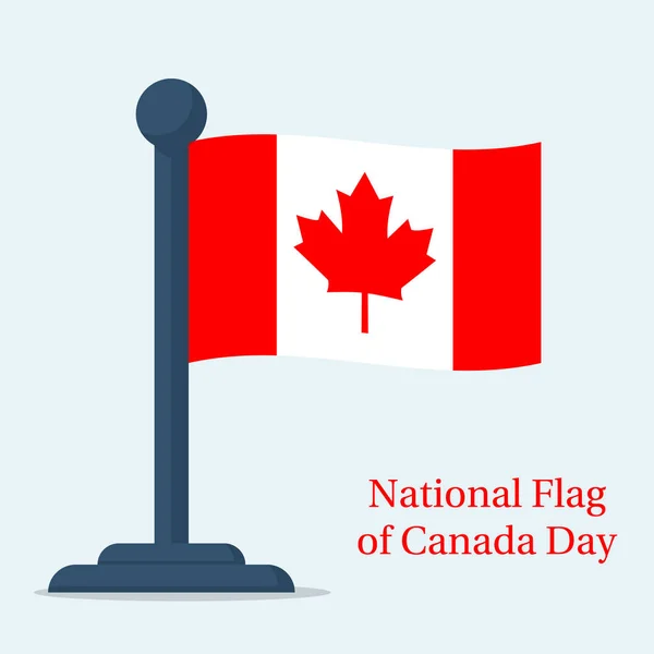 Bandiera nazionale del Canada Day — Vettoriale Stock