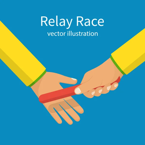 Course de relais sportif . — Image vectorielle