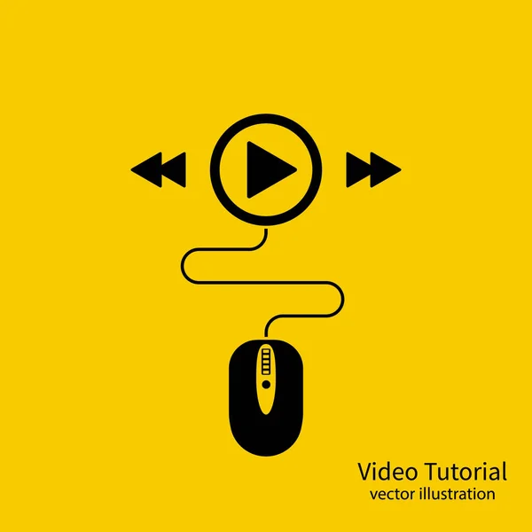 Videotutorial-Symbol — Stockvektor