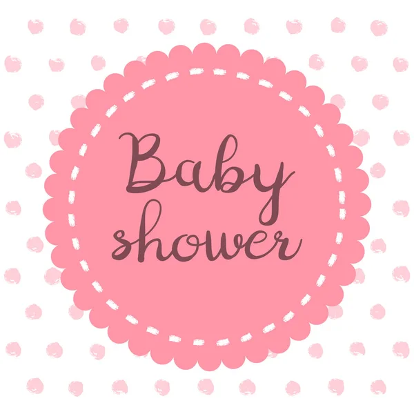 Baby shower girl — Stock Vector