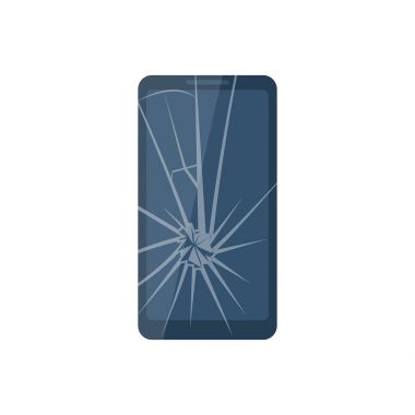 kırık cep telefonu.