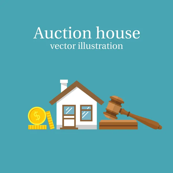 Auction house. Vector — Stock Vector