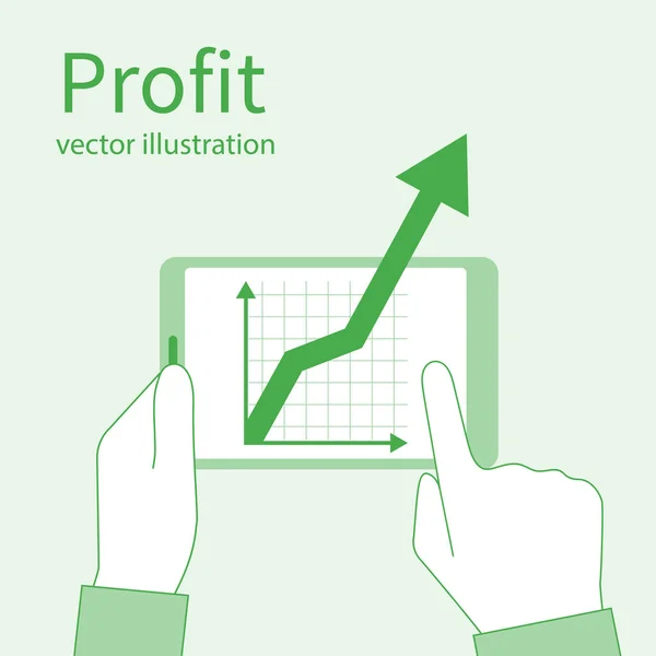 Profit growth, investment concept. — Stock Vector
