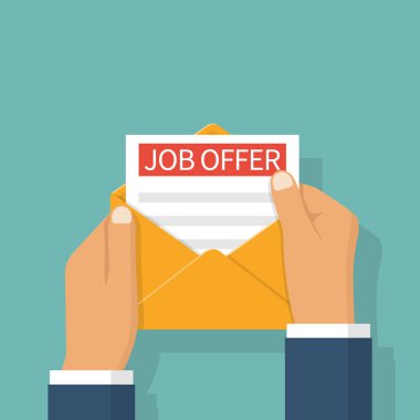 İş teklifi elinde tutan kelle avcısı