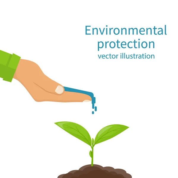 Concept de protection de l'environnement . — Image vectorielle