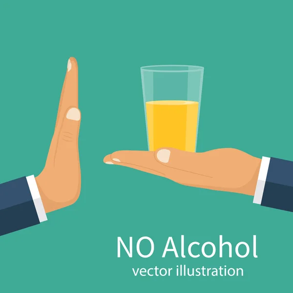 Ніякого алкоголю. вектор — стоковий вектор